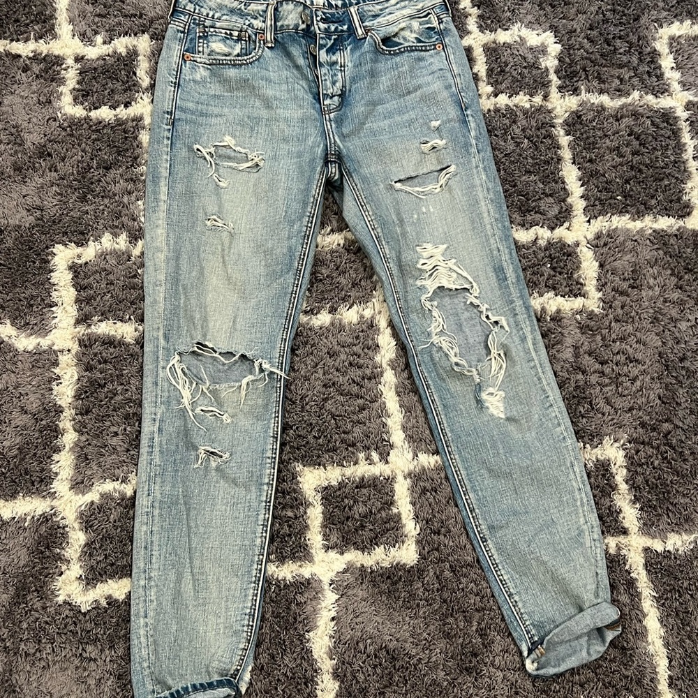 american eagle tom girl jeans- worn once- size 2